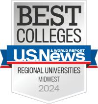 侫Ƶ badge for Best Regional Universities, 2024, by US News and World Report